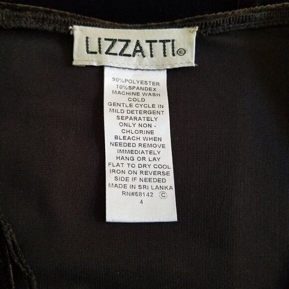 Lizzatti Empire Waist Dress Size 4 Chocolate Brown Velvet Y2K - Picture 7 of 7